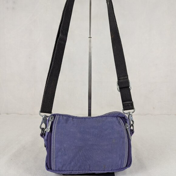 Kipling Merryl Crossbody Bag Purple Nylon -Clean Used - Buy It Now - Quick Ship! - Picture 2 of 12